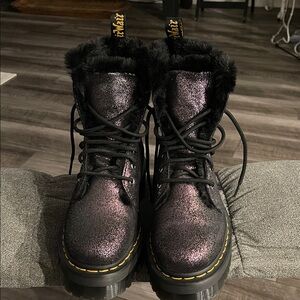 Dr. Martens Shimmering Black Women's Boots